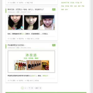 简洁清爽绿色中文wp自适应WordPress网站主题