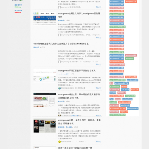 博客中文科技资讯中文网站WordPress主题