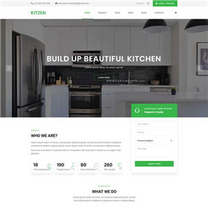 bootstrap厨房家具装修类网站WordPress主题模板