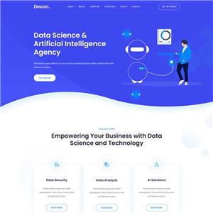 AI大数据分析公司响应式网站WordPress主题