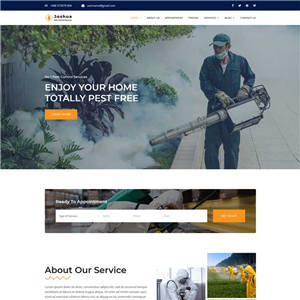农业除虫科技公司bootstrap网站WordPress主题模板