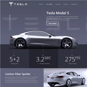 国外特斯拉汽车销售网站含手机站WordPress主题