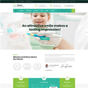 bootstrap牙科诊所医院网站制作_网站建设模板