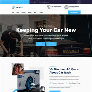 洗车加盟店铺官网手机网站WordPress主题带手机端