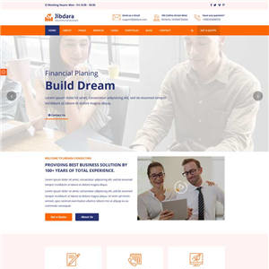橙色商业咨询公司bootstrap自适应WordPress网站主题