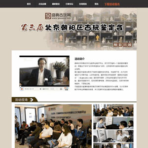 古玩鉴定会公司专题自适应手机网站WordPress主题