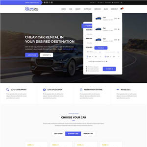 bootstrap汽车租赁平台自适应手机网站WordPress主题