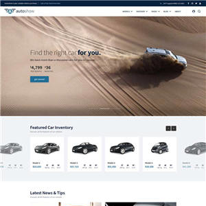 汽车经销商官网网站WordPress主题模板