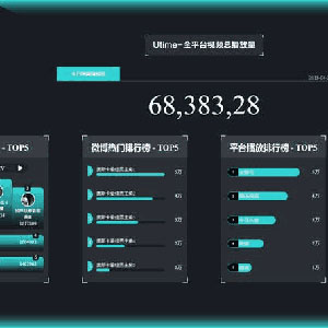 科技感视频总播放排行榜页面网站带手机端WordPress主题