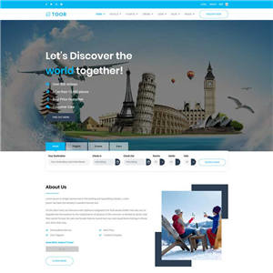 酒店旅游团预订手机网站WordPress主题模板