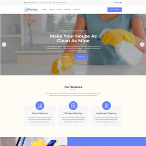清洁家务公司网站带手机端WordPress主题