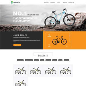 自行车销售产品展示官网网站主题模板