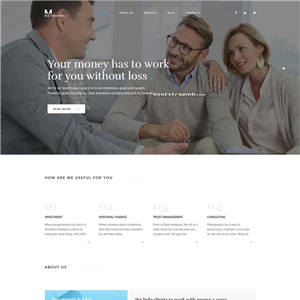 bootstrap投资理财管理公司手机自适应手机网站WordPress主题