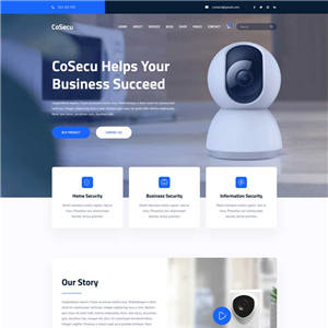 智能监控设备公司官网网站WordPress主题含手机站