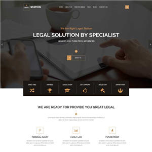 大气的律师事务所法律咨询网站制作_网站建设模板