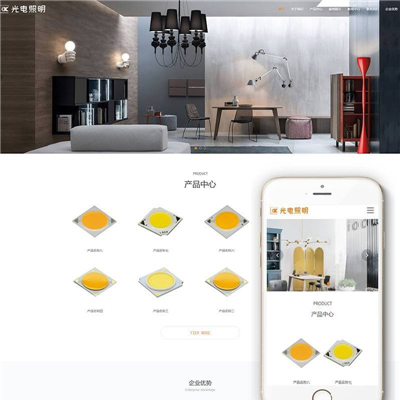 光源光电照明研发网站主题模板