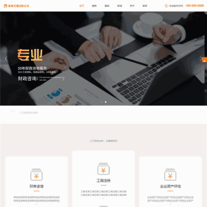 专业财务会计代理记账财税政策咨询响应式网站WordPress主题