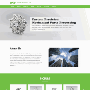 五金零件模具精密机械零部件生产营销网站WordPress主题源码
