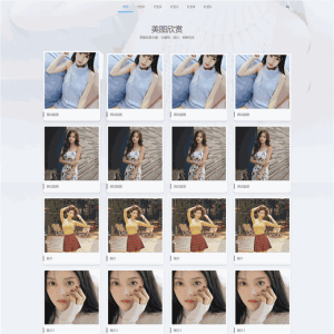 精美图片壁纸个人写真相册图集网站WP模板（PC+手机站）