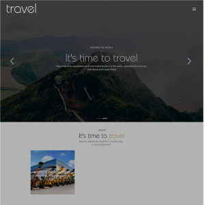 自适应环游世界旅游风景网站WordPress主题