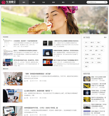 博客自媒体运营网站含手机站WordPress主题